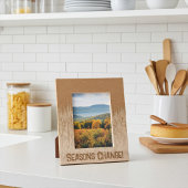 Aangepaste Abstracte seizoenen geëtst Afbeelding L Gegraveerde Lijstjes