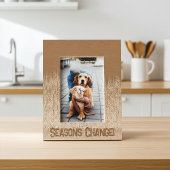 Aangepaste Abstracte seizoenen geëtst Afbeelding L Gegraveerde Lijstjes