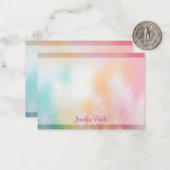 Aangepaste Abstracte Sjabloon met handgeschreven m (Voorkant / Achterkant in situ)