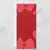 Aangepaste Abstracte Tomaat Rood Glitter Platte Ka (Voorkant)