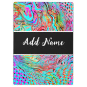 Aangepaste, Abstracte, vloeiende kunst met tranqui Klembord (Achterkant)