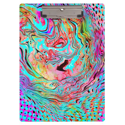 Aangepaste, Abstracte, vloeiende kunst met tranqui Klembord (Voorkant)