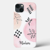 Aangepaste Abstracte vormen van Trendy roze Case-Mate iPhone Case (Achterkant)