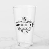 Aangepaste Abuelo's Pub Year van het Glas (Voorkant)