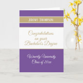 Aangepaste academische titel voor bachelor kaart (Gele Bloem)