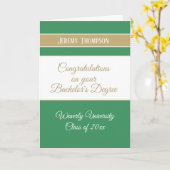 Aangepaste academische titel voor bachelor kaart (Gele Bloem)