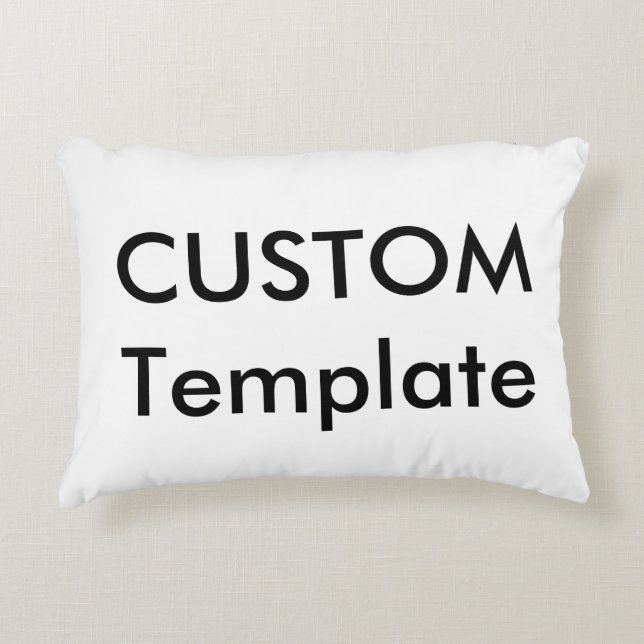 Aangepaste accentkussen - Machine wasbare polyeste Accent Kussen (Voorkant)