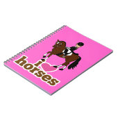 Aangepaste accessoire voor paarden en Rider Dressa Notitieboek (Linkerzijde)