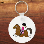 Aangepaste accessoire voor paarden en Rider Dressa Sleutelhanger (Voorkant)
