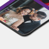 Aangepaste acht foto Deep Paarse grens gepersonali Bureaumat (Hoek)