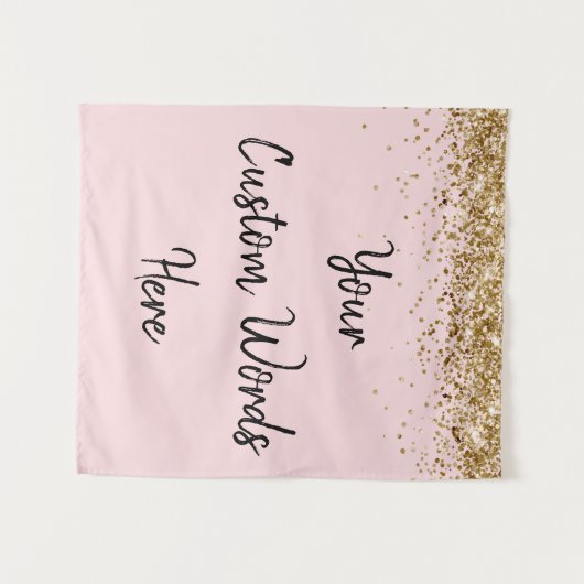 Aangepaste achtergrond Aangepaste foto Prop Blush Wandkleed (Voorkant (horizontaal))