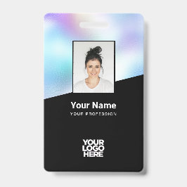 Aangepaste achtergrond afbeelding Bedrijfsnaam Log Badge