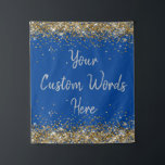 Aangepaste achtergrond Birthday Party Foto Booth B Wandkleed<br><div class="desc">Aangepaste achtergrond voor Photo Booth,  Sparkle Birthday Twinkle 15th 18th,  Glitter Anniversary Sweet 16 16th,  gepersonaliseerde 30th 21st 25th 35th,  vrijgezellenfeest Hen Do Weekend,  Wedding Night Cobalt Man Prop,  Son man Boy Bachelorette Party,  Quinceanera 40th 50th 60th 70th,  20th Vow Renewal afstuderen 10th,  Cobalt Royal Blue Silver Gold</div>