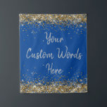 Aangepaste achtergrond Birthday Party Foto Booth B Wandkleed<br><div class="desc">Aangepaste achtergrond voor Photo Booth,  Sparkle Birthday Twinkle 15th 18th,  Glitter Anniversary Sweet 16 16th,  gepersonaliseerde 30th 21st 25th 35th,  vrijgezellenfeest Hen Do Weekend,  Wedding Night Cobalt Man Prop,  Son man Boy Bachelorette Party,  Quinceanera 40th 50th 60th 70th,  20th Vow Renewal afstuderen 10th,  Cobalt Royal Blue Silver Gold</div>