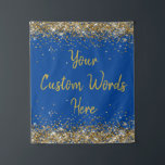 Aangepaste achtergrond Birthday Party Foto Booth B Wandkleed<br><div class="desc">Aangepaste achtergrond voor fotocabine,  Sparkle Birthday Twinkle 15th 18th,  Glitter Anniversary Sweet 16 16th,  gepersonaliseerd 30th 21st 25th 35th,  vrijgezellenfeest hen do Weekend,  huwelijksnacht Cobalt man Prop,  Son man Boy Bachelorette Party,  Quinceanera 40th 50th 60th 70th,  20th Vo Vernieuwing afstuderen 10th,  afstudeerder 45th Royal Blue Gold</div>