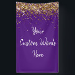 Aangepaste achtergrond Birthday Party Foto Prop Pa Spandoek<br><div class="desc">Aangepaste banner voor fotocabine,  Sparkle Birthday Twinkle 15th 18th,  Glitter Anniversary Sweet 16 16th,  gepersonaliseerd 30th 21st 25th 35th,  vrijgezellenfeest hen do Weekend,  huwelijksnacht Sparkly Son Boy,  Bach Prop teken Bachelorette Party,  Quinceanera 40th 50th 60th 70th,  20th VoW Vernieuwing afstuderen Uni,  dochter paarse Wit Goud</div>