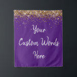Aangepaste achtergrond Birthday Party Photo Booth  Wandkleed<br><div class="desc">Aangepaste achtergrond voor fotocabine,  twinkle glitter achtergrond voor jubileum,  vrijgezellenfeest achtergrond hen weekend,  bruiloft fotocabine achtergrond sparkly,  Sweet 16 quinceanera 40th 50th,  sprankelende achtergrond voor verjaardagsfeest,  gepersonaliseerd 30th 21st 16th 15th,  25th fifteen sixteen 25th first,  jubileum achtergrond Royal paarse witgoud,  Prop son boy man man</div>