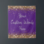Aangepaste achtergrond Birthday Party Photo Booth  Wandkleed<br><div class="desc">Aangepaste achtergrond voor fotocabine,  verjaardagsfeest twinkle 15th 18th,  glitterjubileum Sweet 16 16th,  gepersonaliseerde 30th 21th 25th 35th,  vrijgezellenfeest Hen Do Wedding,  Boy Son man Man Daughter,  Girl Wife Prop Bachelorette Sparkle,  Quinceanera 40th 50th 60th 70th,  Bride Sparkly Vow Renewal afstuderen,  afstudeerder Royal paarse Gold Silver</div>