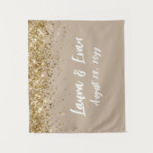 Aangepaste achtergrond Bruiloft Fotocabine Zand Ta Wandkleed (Voorkant)