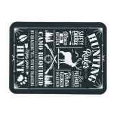 Aangepaste achtergrond jachtregels lijst magneet (Horizontaal)