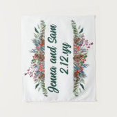 Aangepaste achtergrond Klassieke Winter Bruiloft F Wandkleed (Voorkant)