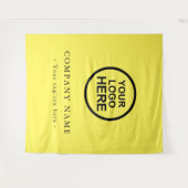 Aangepaste achtergrond met bedrijfslogo voor evene wandkleed (Voorkant (horizontaal))