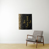 Aangepaste achtergrond op feestdag Foto Booth Gold Wandkleed (In situ)