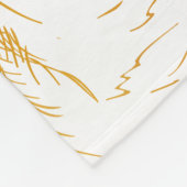 Aangepaste achtergrond  Rozen Floral Faux Gold Fleece Deken (Hoek)