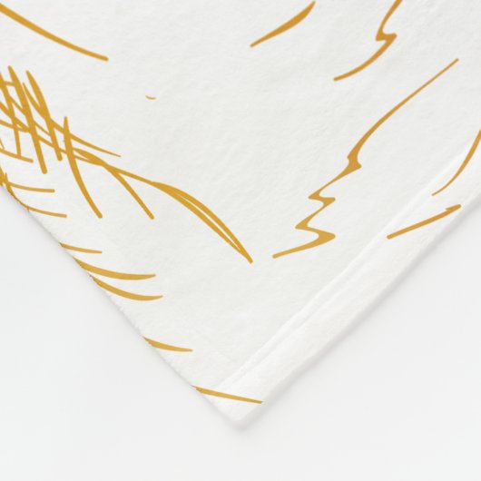 Aangepaste achtergrond  Rozen Floral Faux Gold Fleece Deken (Hoek)