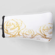 Aangepaste achtergrond  Rozen Floral Faux Gold