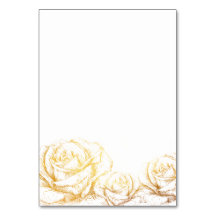 Aangepaste achtergrond  Rozen Floral Faux Gold