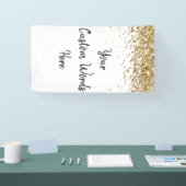 Aangepaste achtergrond verjaardagsfeest foto wit & spandoek (Beurs)