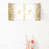 Aangepaste achtergrond verjaardagsfeest foto wit & spandoek (Insitu)