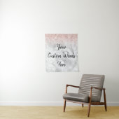 Aangepaste achtergrond verjaardagsfeestje marmeren wandkleed (In situ)