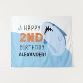 Aangepaste achtergrond voor kinderfeestje 2e verja wandkleed (Voorkant (horizontaal))