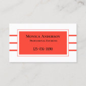 Aangepaste achtergrondkleur Eenvoudig vet Visitekaartje (Voorkant)