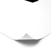 Aangepaste achtergrondkleur pauzeren perfect poster (Hoek)