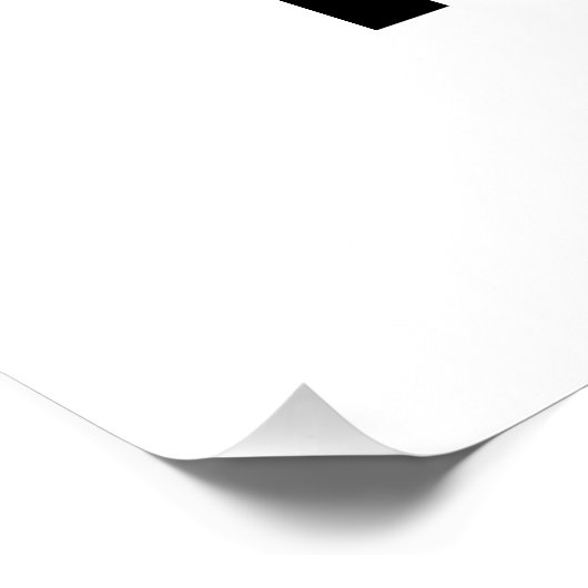 Aangepaste achtergrondkleur pauzeren perfect poster (Hoek)