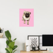 Aangepaste achtergrondkleur pugeren poster (Thuiskantoor)