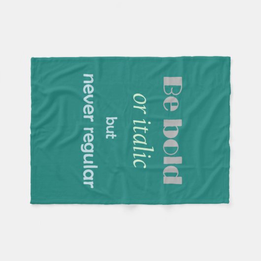 Aangepaste achtergrondkleur Vet Inspirationa-citaa Fleece Deken (Voorkant (Horizontaal))