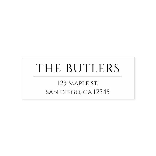 Aangepaste achternaam Houten retour adres stempel (Afrduk)