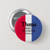 Aangepaste Achternaam Naam Reünie Ronde Button 5,7 Cm (Voorkant /achterkant)