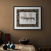 Aangepaste achternaam Wall Art Print Est Trouwcade