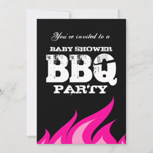 Aangepaste achtertuin baby shower BBQ feestuitnodi Kaart