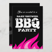 Aangepaste achtertuin baby shower BBQ feestuitnodi Kaart (Voorkant / Achterkant)