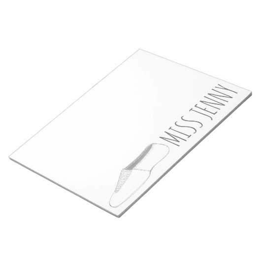 Aangepaste Acro Tumbling Dance Gym Coach Teacher Notitieblok (Schuin)