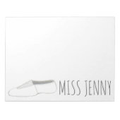 Aangepaste Acro Tumbling Dance Gym Coach Teacher Notitieblok (Voorkant)