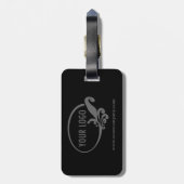 Aangepaste Acryl Bagagelabel met Uw Bedrijf Logo (Achterkant verticaal)