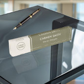 Aangepaste Acryl Executive Green Desk naamplaat Naambordje