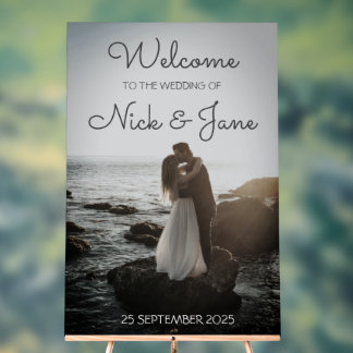 Aangepaste Acryl Huwelijk Welkom Teken voor Paar Acryl Bord